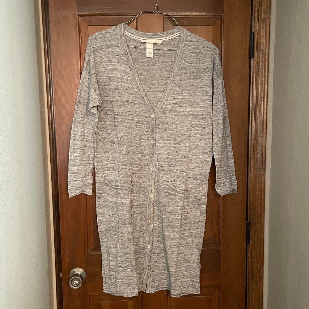 Size Large H&M L.O.G.G. gray button down sweater cardigan